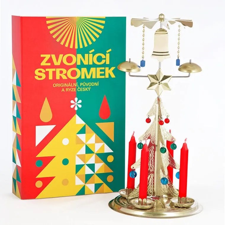 Zvoniaci stromček (anjelské zvonenie) zlatý