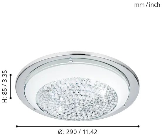 Eglo 95639 - LED Zápustné stropné svietidlo ACOLLA 3xLED/3,6W/230V