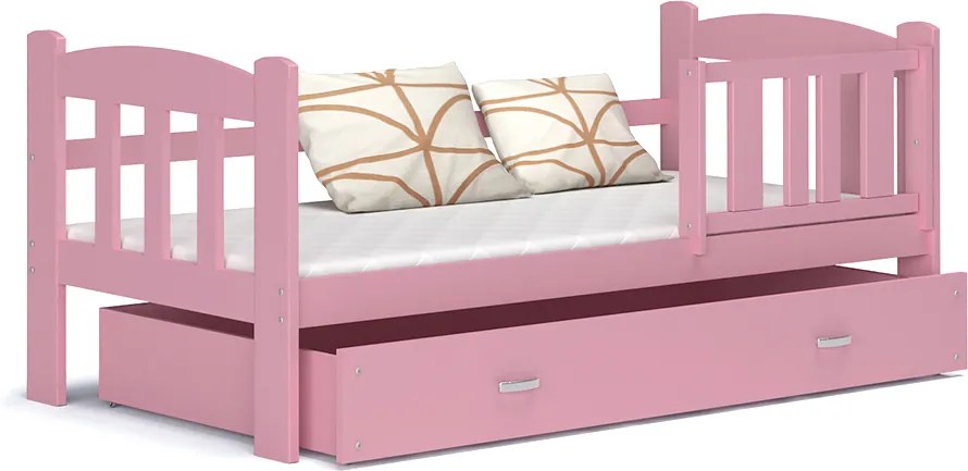 GL Tedi 160x70 Ružová detská posteľ