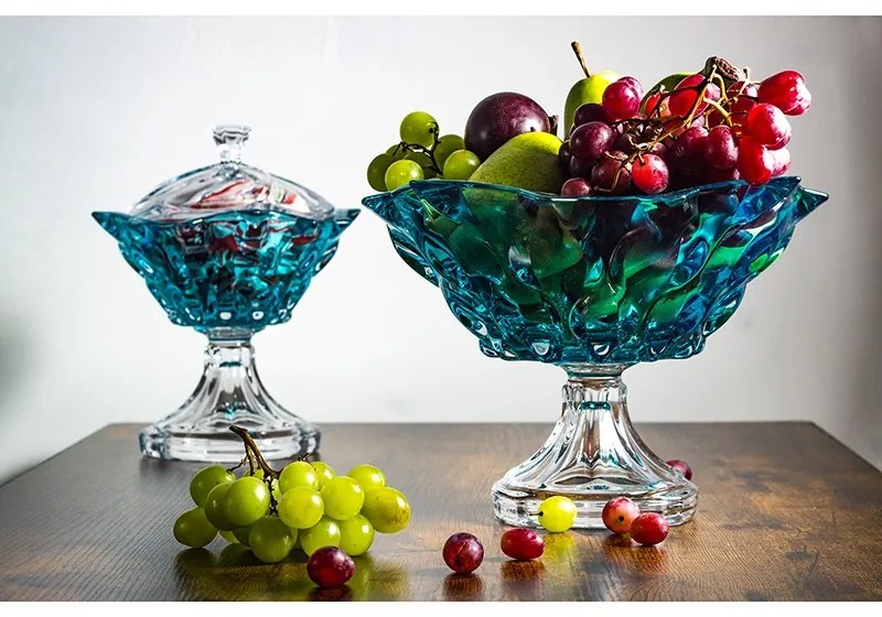 KRIŠTÁĽOVÁ MISKA BOHEMIA SAMBA AQUAMARINE 305MM