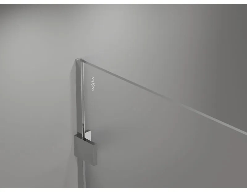 Mexen Lunar sprchová stena ľavá 140 x 200 cm, 8mm číre sklo, chrómová, 830-140-000-01-00-L