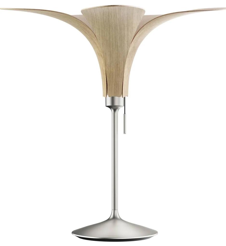 UMAGE Jazz stolová lampa svetlý dub podstavec oceľ