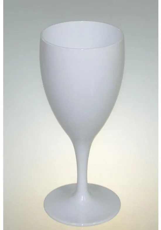 METPLAS POLYKARBONÁTOVÝ POHÁR NA VÍNO 320 ML BIELY