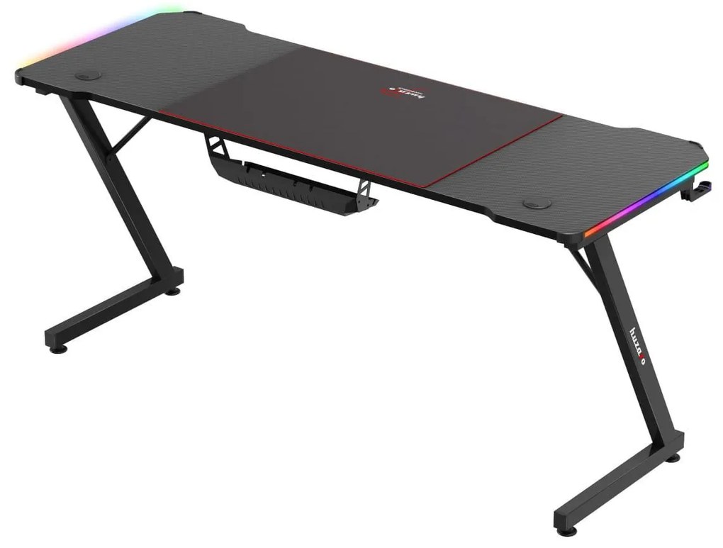 PC stolík Hyperion 4.8 (čierna + viacfarebná) (s LED osvetlením). Akcia -19%. Vlastná spoľahlivá doprava až k Vám domov. 1087508