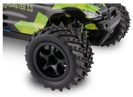 Overmax - RC auto X-MONSTER 3.0 na diaľkové ovládanie 1700 mAh Čierna/Zelená