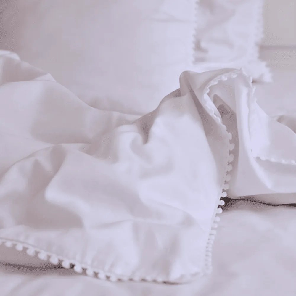 Obliečky pre dospelých s čipkou biela 140x200cm