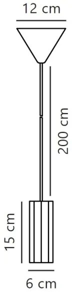 Nordlux - Luster na lanku ALANIS 1xGU10/15W/230V