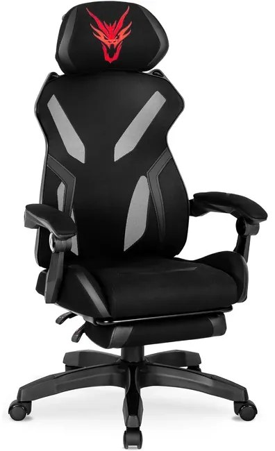 Polohovateľné herné kreslo s podrúčkami Blade čierna