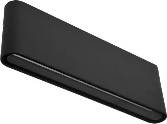 LED Vonkajšie nástenné svietidlo FLOW LED/9W/230V IP54 4000K čierna