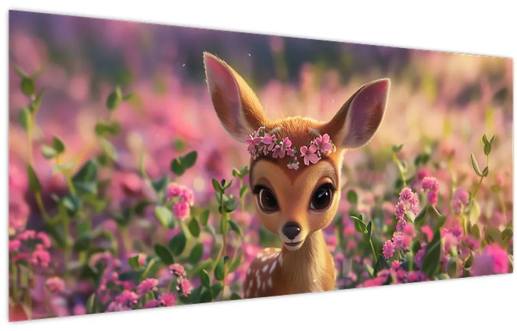 Obraz - Roztomilá srnčeka (120x50 cm)