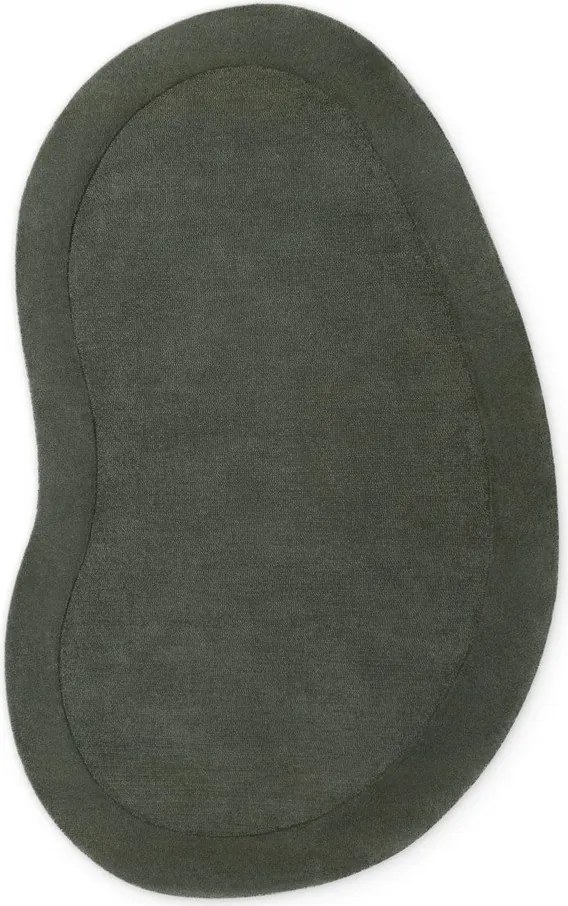 Tmavozelený ručne tkaný koberec s prímesou vlny 125x200 cm Kari Organic – Villeroy&Boch