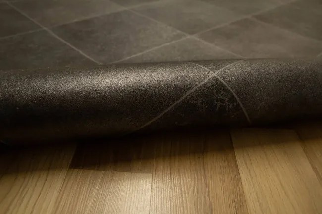 PVC podlaha Atlantic Toulouse 009 antracitová / strieborná