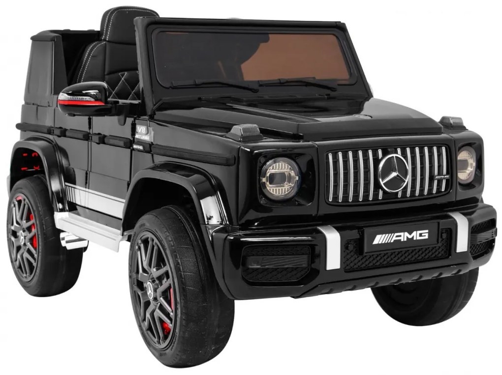 Detské elektrické autíčko Mercedes G63 AMG lakované -čierne
