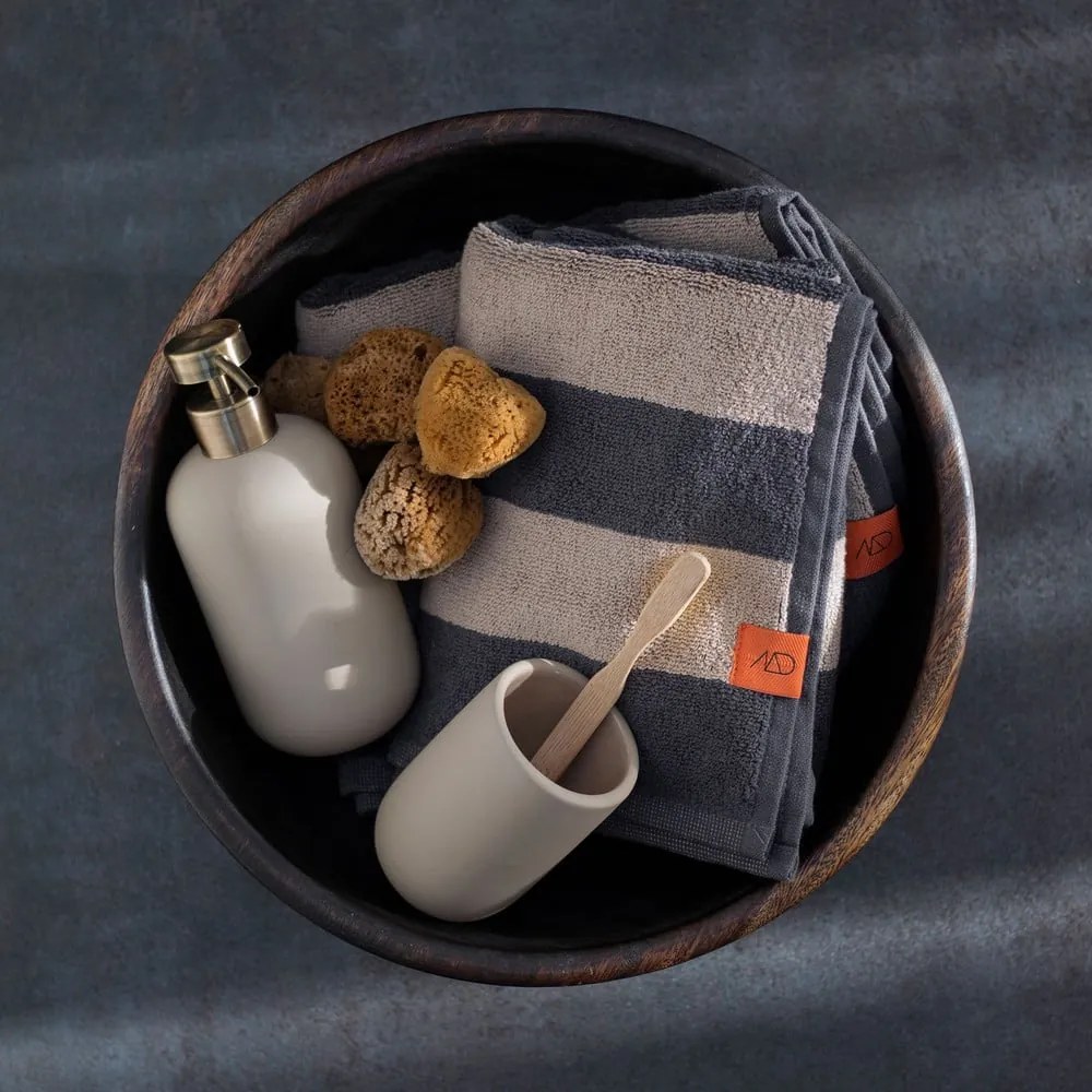 Krémovobiela keramická WC kefa Lotus - Mette Ditmer Denmark