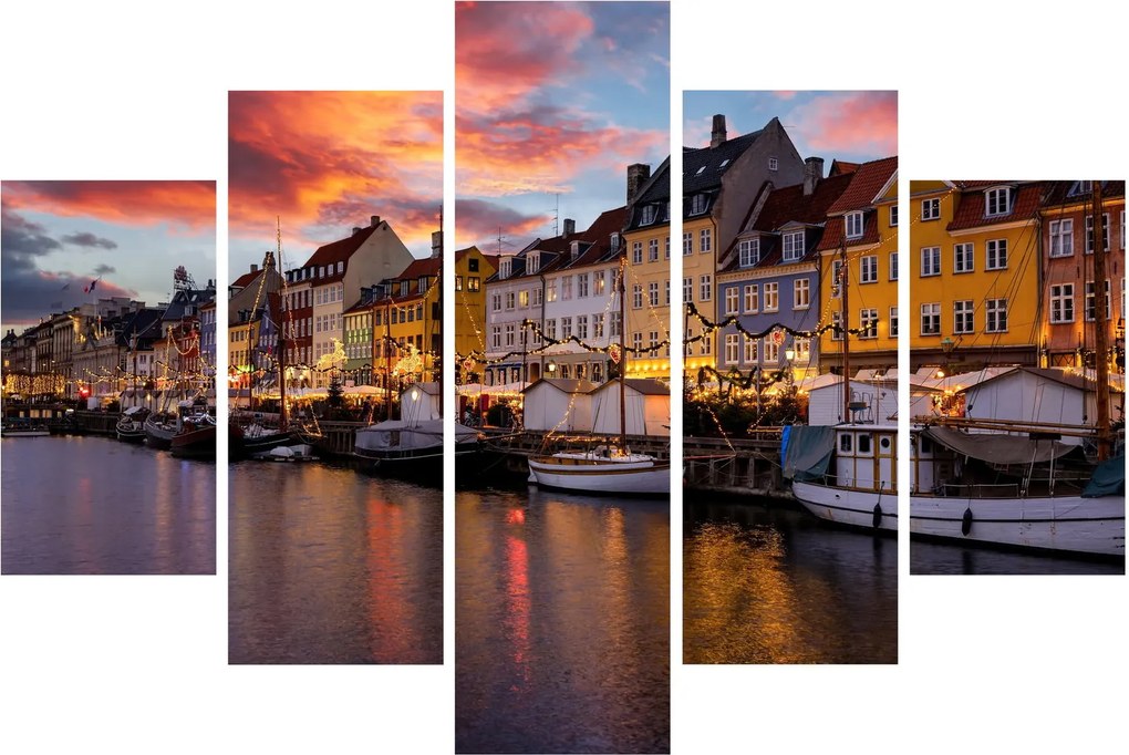 Obraz - Nyhavn, Kodaň (150x105 cm)