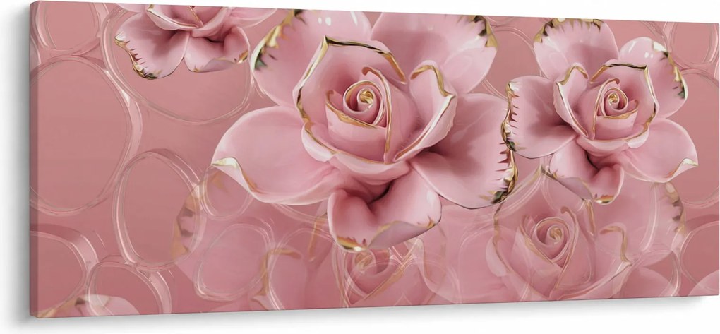 Obraz - Kvetinový dekor (120x50 cm)