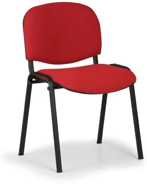 Antares Konferenčná stolička VIVA, čierne nohy, červená