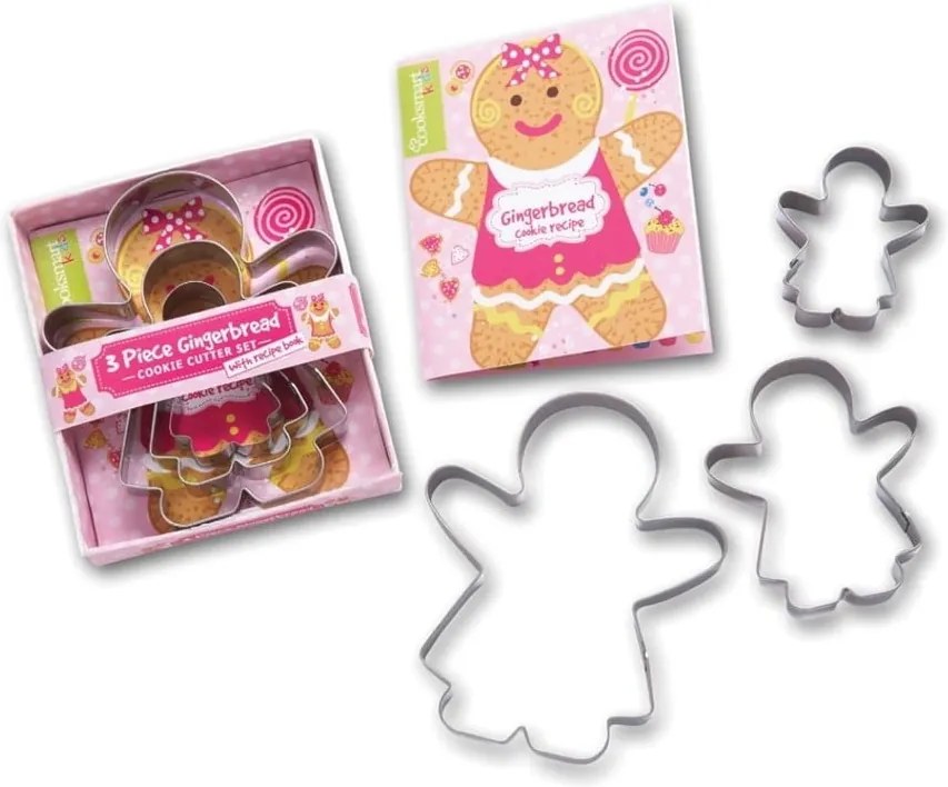 Sada 3 vykrajovadiel Cooksmart ® Gingerbread Girl