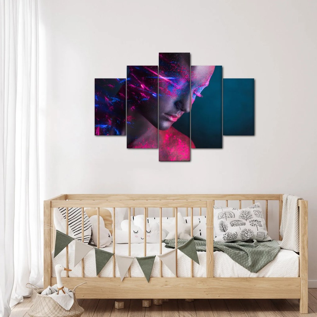 Trblietavý obraz ženy (150x105 cm)