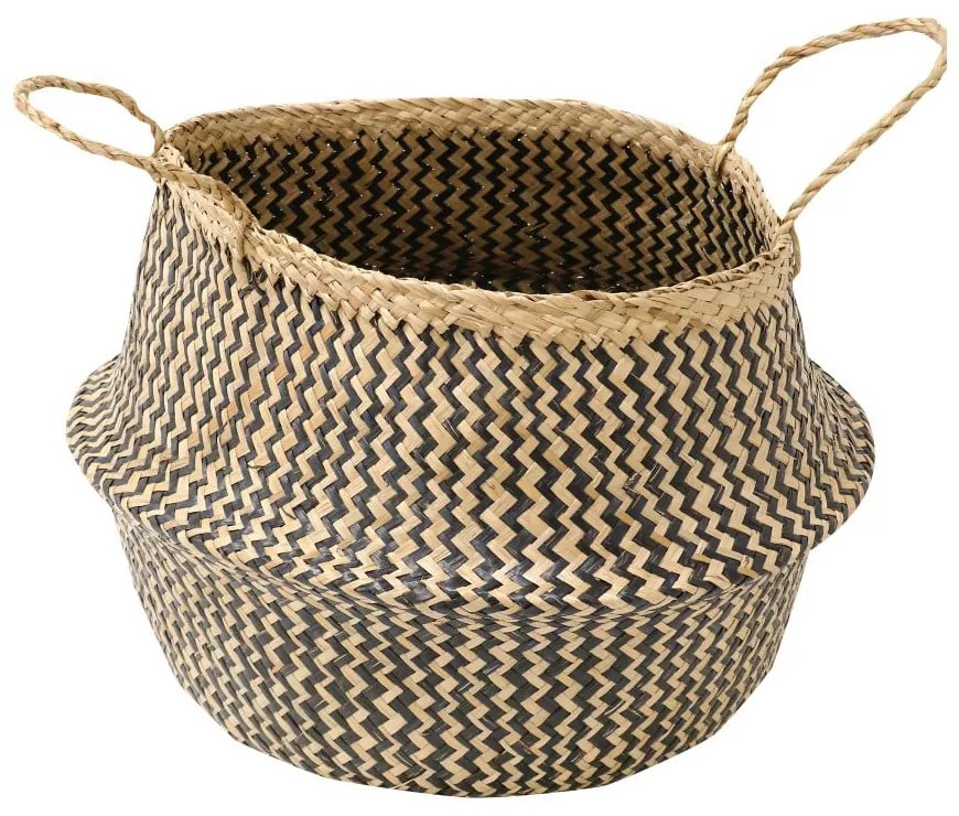 Úložný košík z morskej trávy Compactor Zic Zac, ⌀ 45 cm