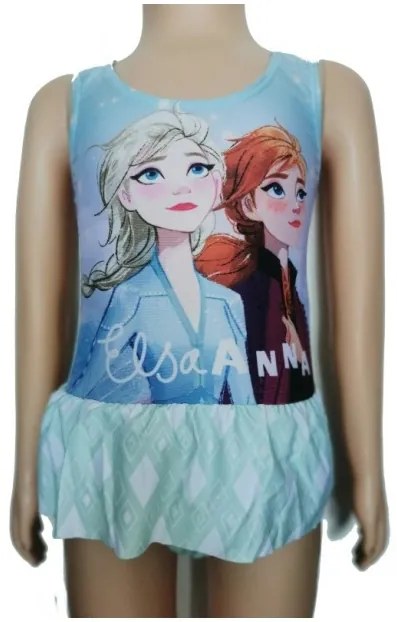 Setino - Dievčenské jednodielne plavky Ľadové kráľovstvo FROZEN | Elsa a Anna - zelené 104