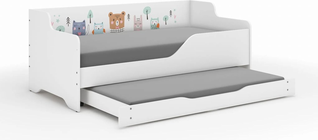 Wooden Toys Detská posteľ LILU 160x80 LAS s funkciou na spanie (1)