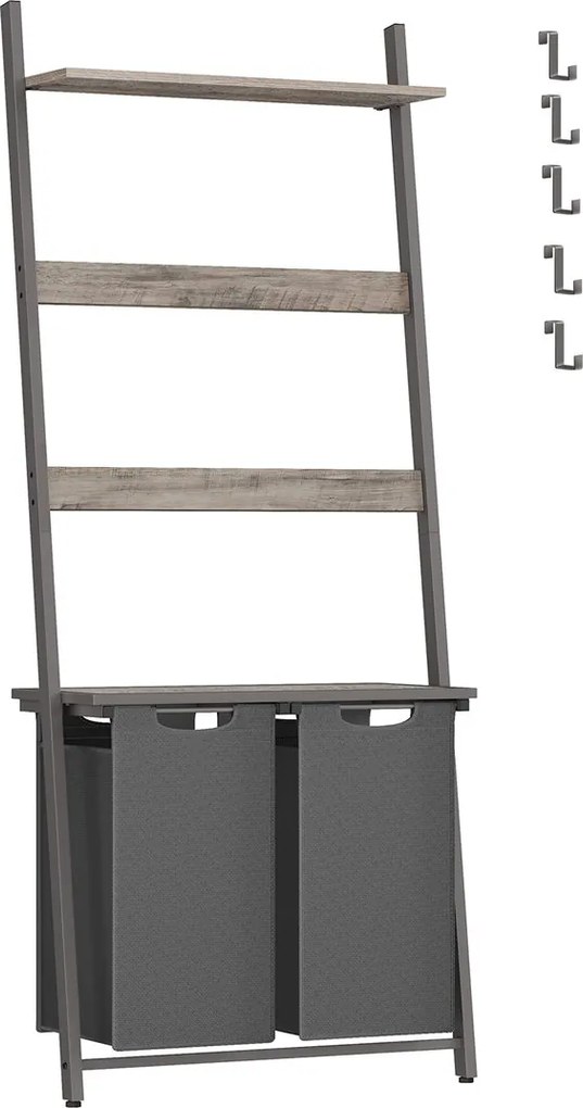 VASAGLE Kôš na bielizeň 92 l SONGMICS BLH221 Farba: sivá