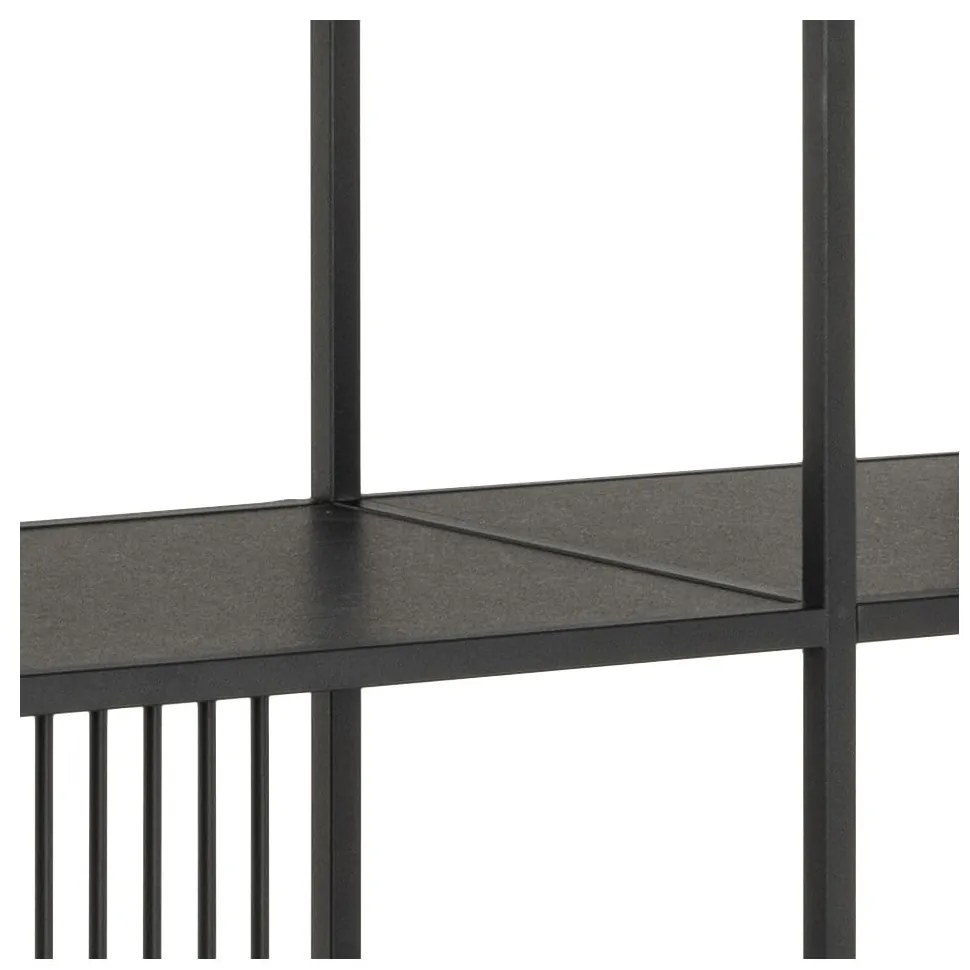 Čierna knižnica 120x185x35 cm Strington – Actona