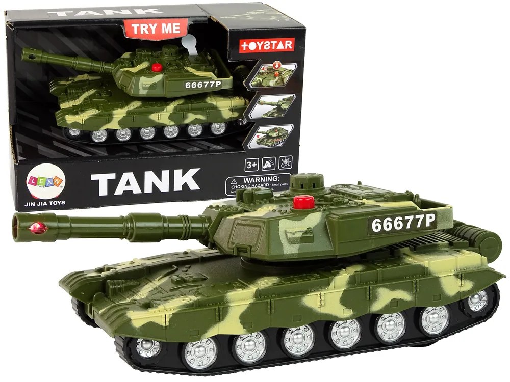 Lean Toys Vojenský tank – zvukové a svetelné efekty