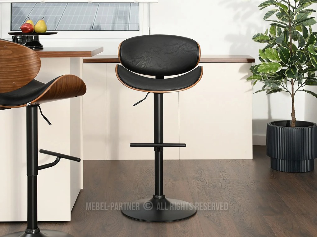 Stolička Hitman (orech tmavý + čierna). Akcia -14%. Vlastná spoľahlivá doprava až k Vám domov. 1110599