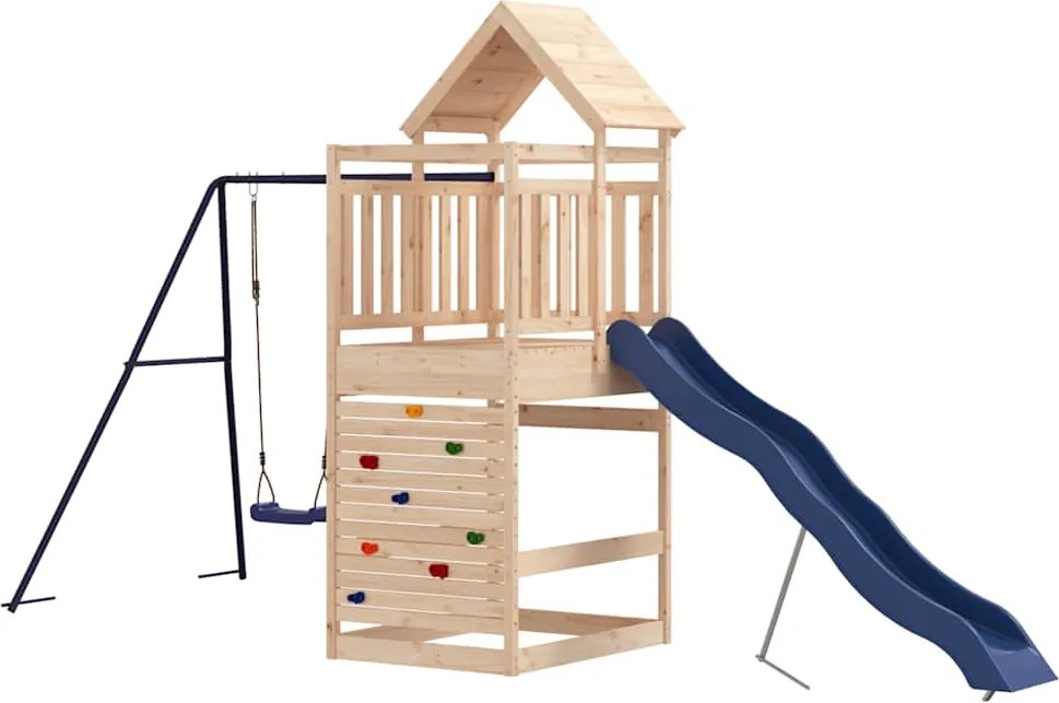 vidaXL Vonkajšia súprava na hranie masívna borovica