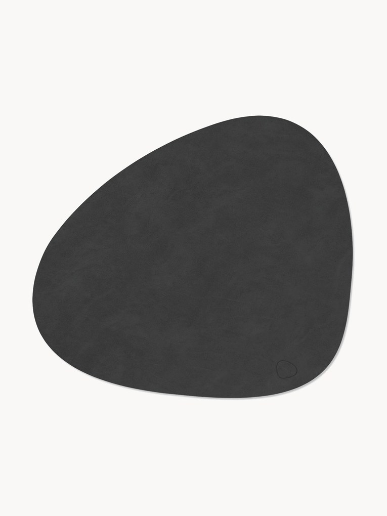 Asymetrické stolové prestierania z kože Curve, 4 ks