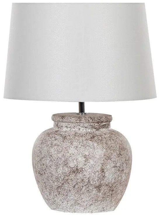 Keramická stolná lampa béžová MAREB Beliani