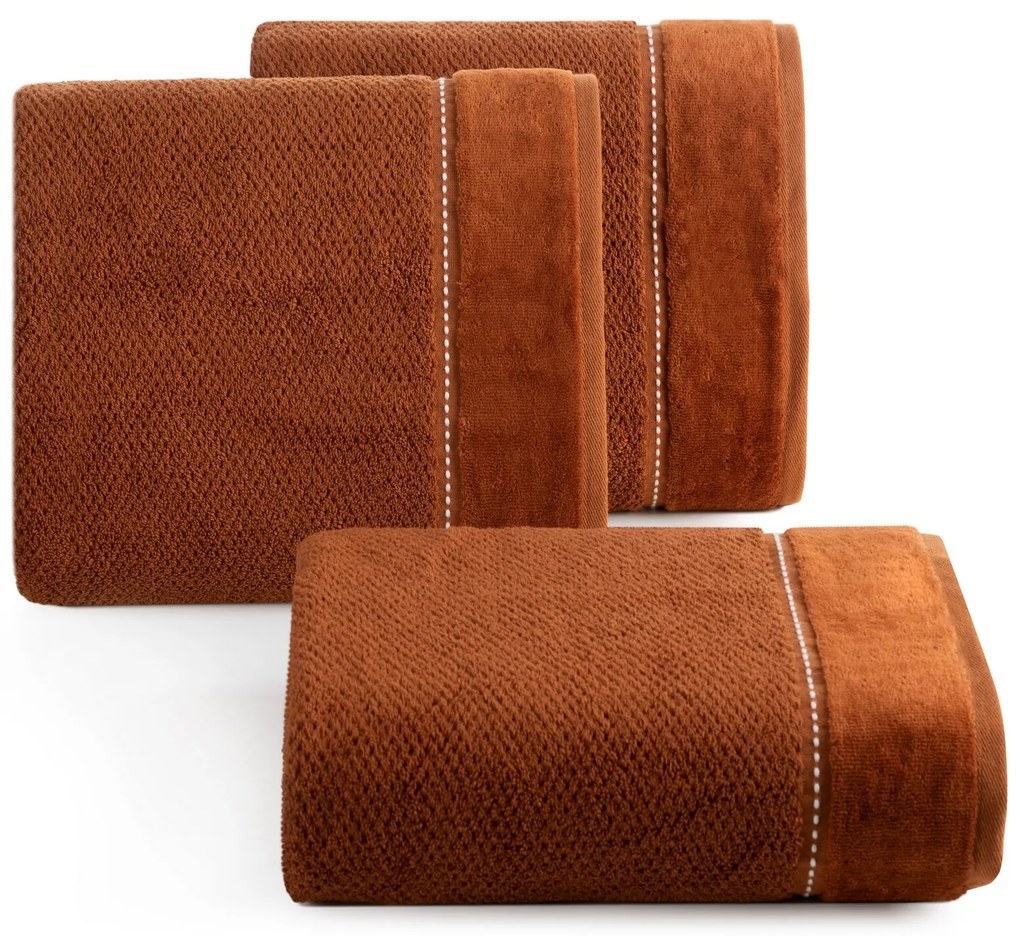 BAVLNENÝ UTERÁK SALADO 50X90 CM TEHLOVÁ