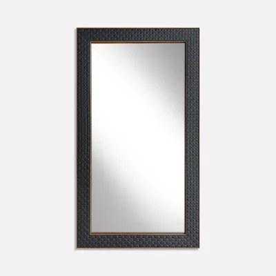 Zrkadlo v čiernom ráme 76x136 cm