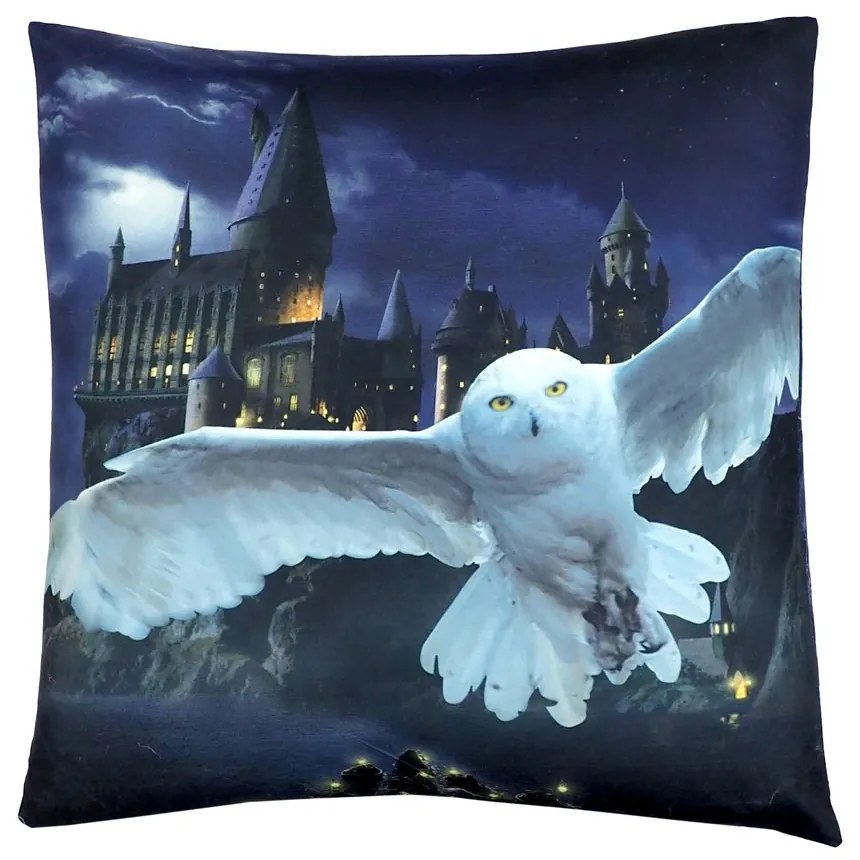 Jerry Fabrics Detský vankúšik s potlačou - Harry Potter - Rokfort | 40 x 40 cm