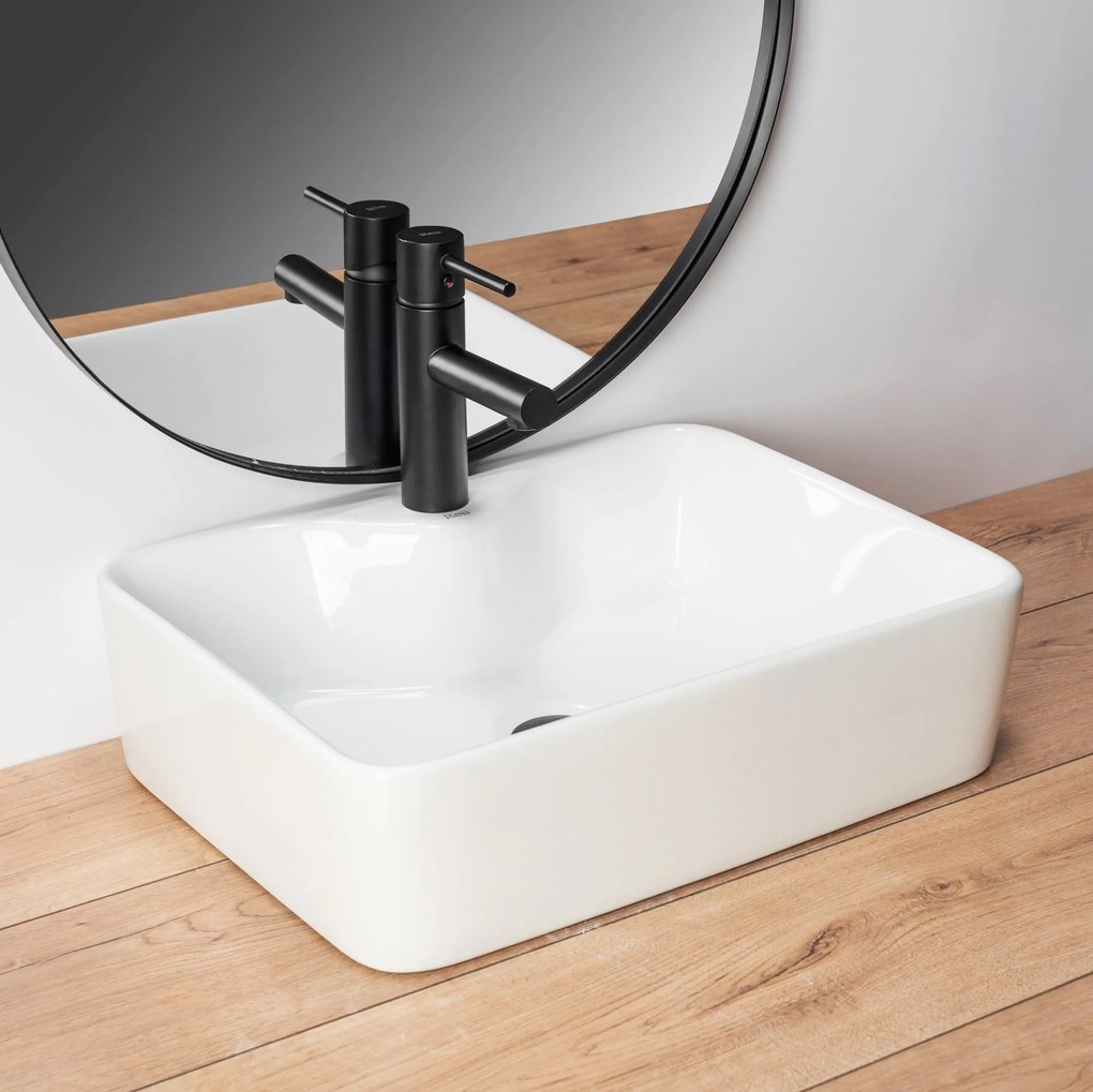 Rea Kelly umývadlo, 49 x 37 cm, biela, REA-U6524