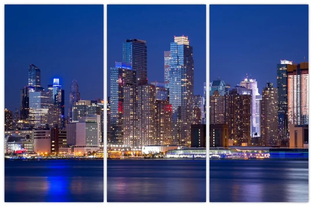 Obraz nočného mesta na stenu