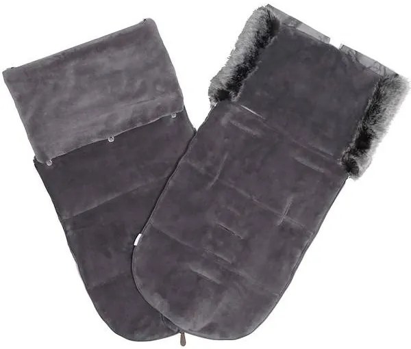 Spací vak s kožušinou na sánky SPRINGOS SB0045 - sivý