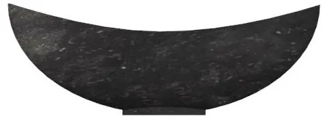 Indera Turpis Black 57073 Umývadlo z prírodného kameňa