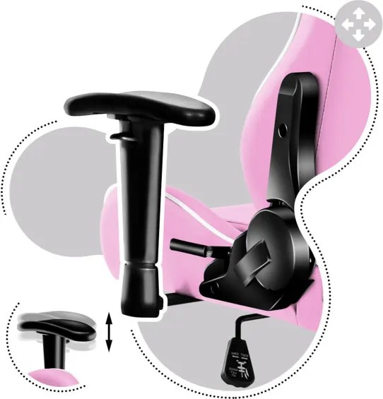 Detská herná stolička Ranger - 6.0 ružová