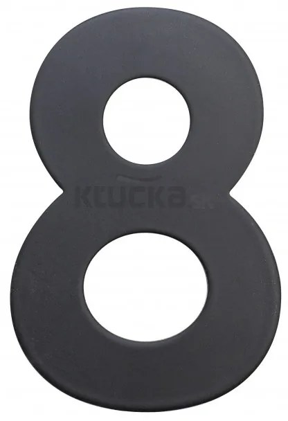 RN.75L číslo "8" 75 mm čierné matné