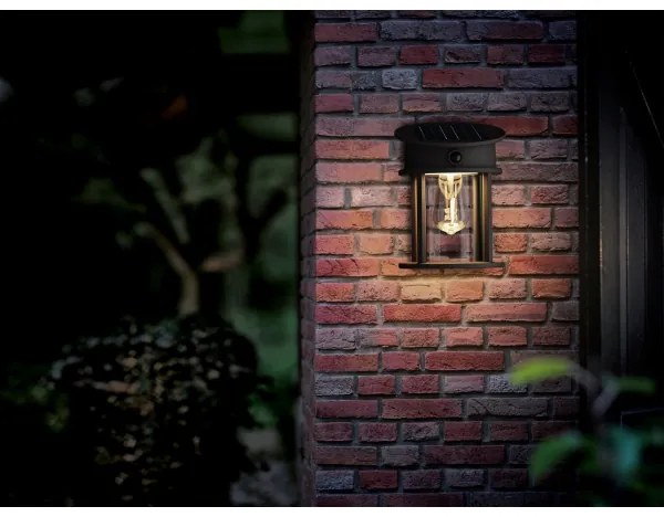 Philips -LED Solárne nástenné svietidlo so senzorom GERI LED/3,2W/3,7V 2700K IP44