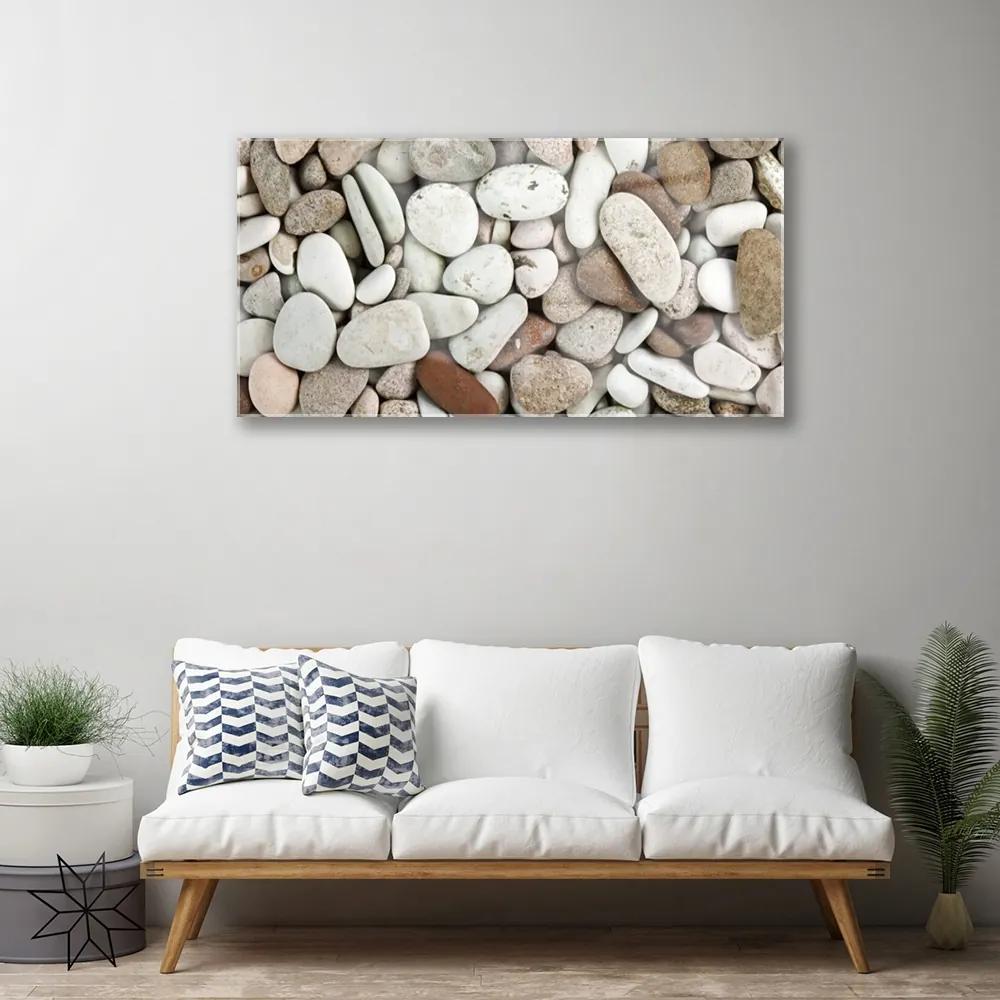 Skleneny obraz Kamene dekoračné kamienky 120x60 cm