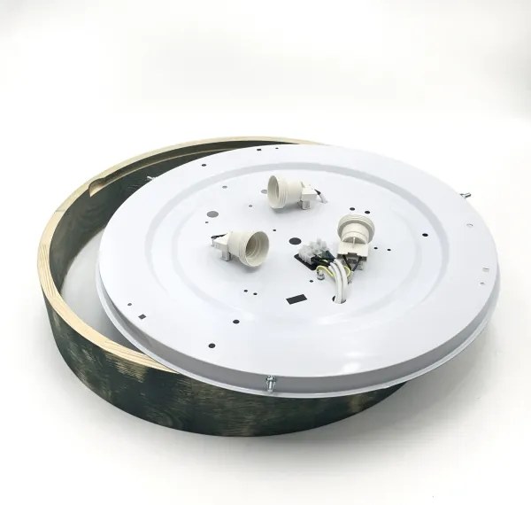 Brilagi - Stropné svietidlo PINO 3xE27/15W/230V borovica/zelená pr. 47,5 cm