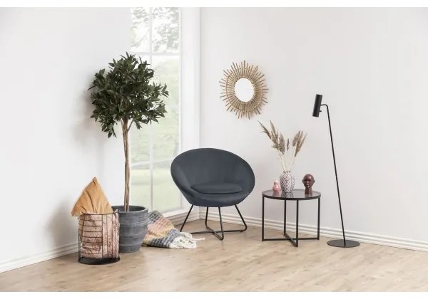 Kreslo BERYL tmavošedá