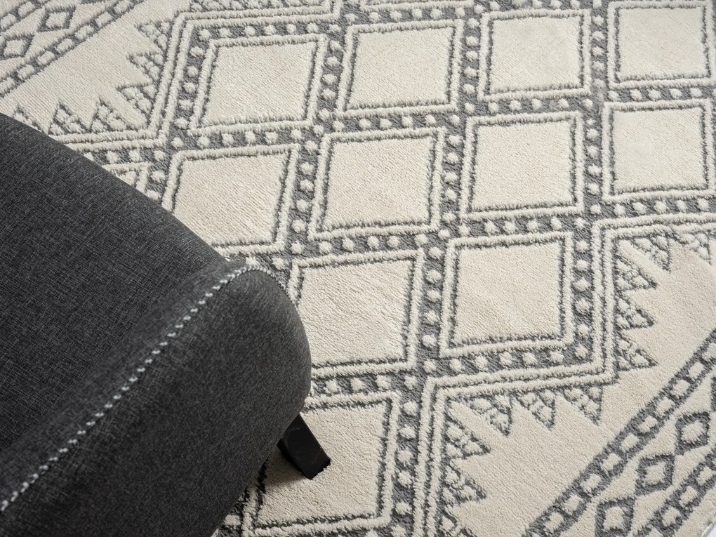 Kusový koberec Moroccan Delight weiß, 160x230, čiernobiela, obývacia izba, My Flair