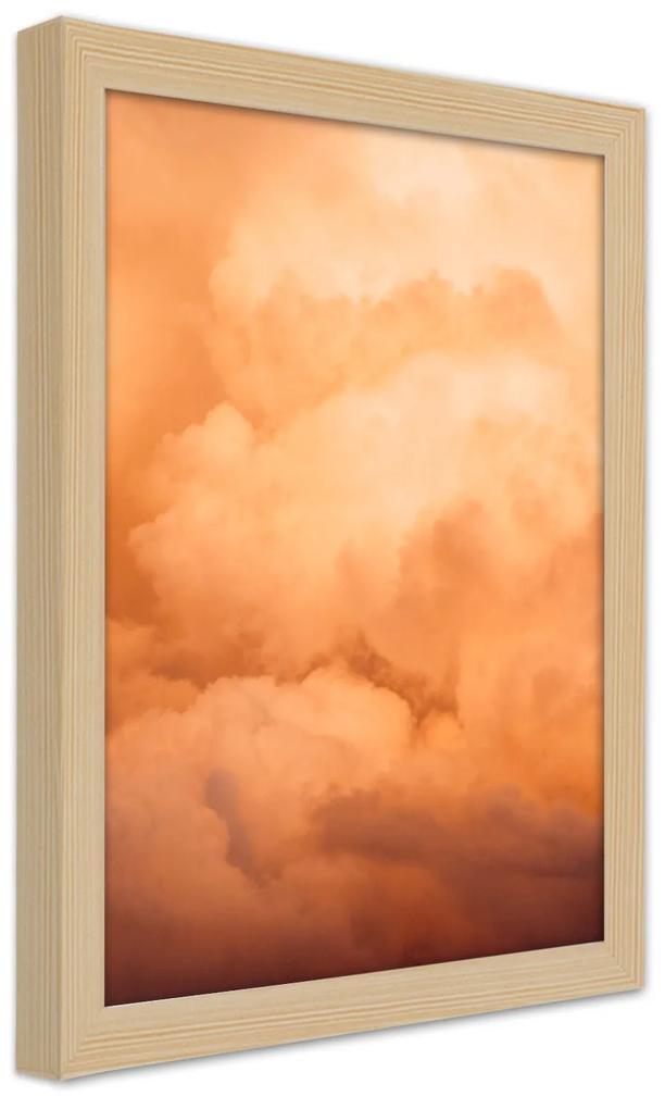 Gario Plagát Mraky pri západe slnka Farba rámu: Prírodná, Rozmery: 20 x 30 cm