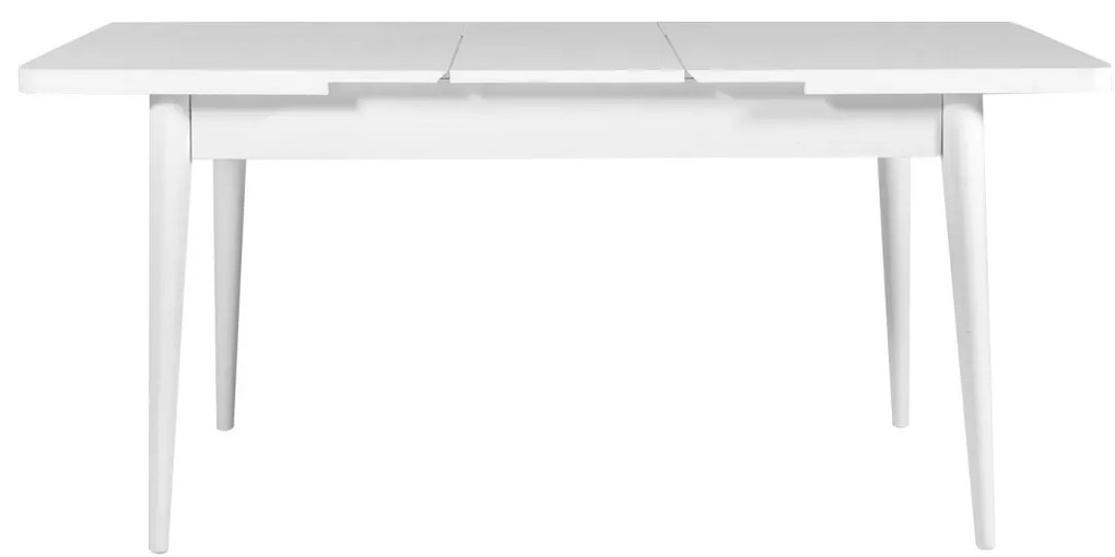 Jedálenský rozkladací stôl Vina 129/163 cm biely
