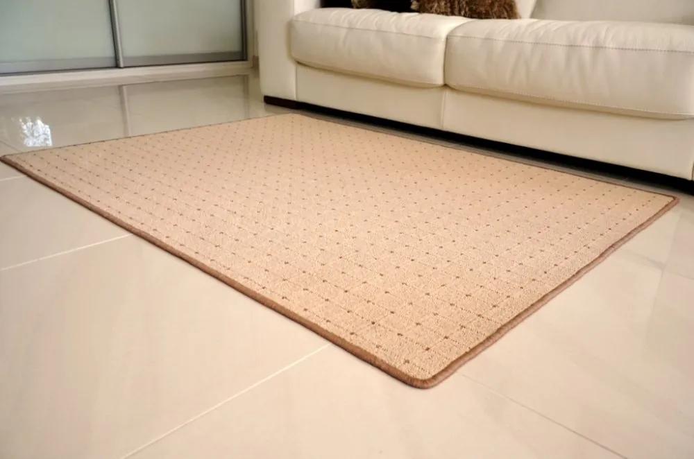 Vopi koberce Kusový koberec Udinese béžový - 60x110 cm